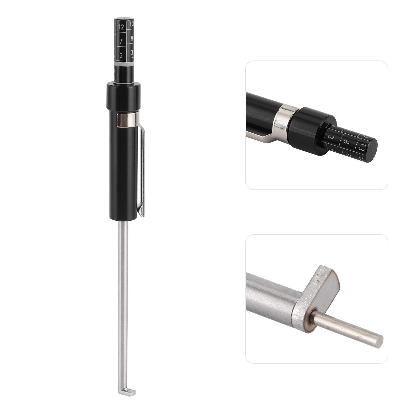 Brake Pad Measuring Tool, Brake Pad Thickness Gauge with Scale Brake Pad Gaug…