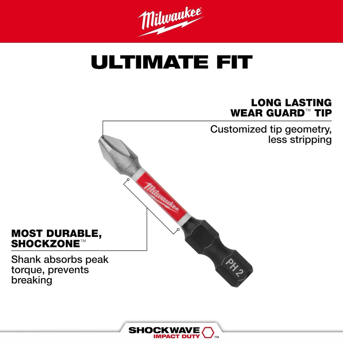 Milwaukee 48-32-4034 124PC SHOCKWAVE™ Impact Duty Auto Bit Set + FREE 43PC Set