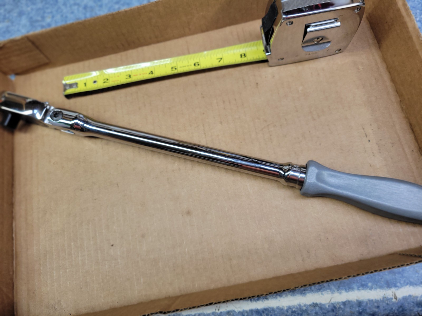 Snap-on USA 1/2″ Drive 100 Year Gray Hard Handle Flex Head Ratchet No SHFD80A