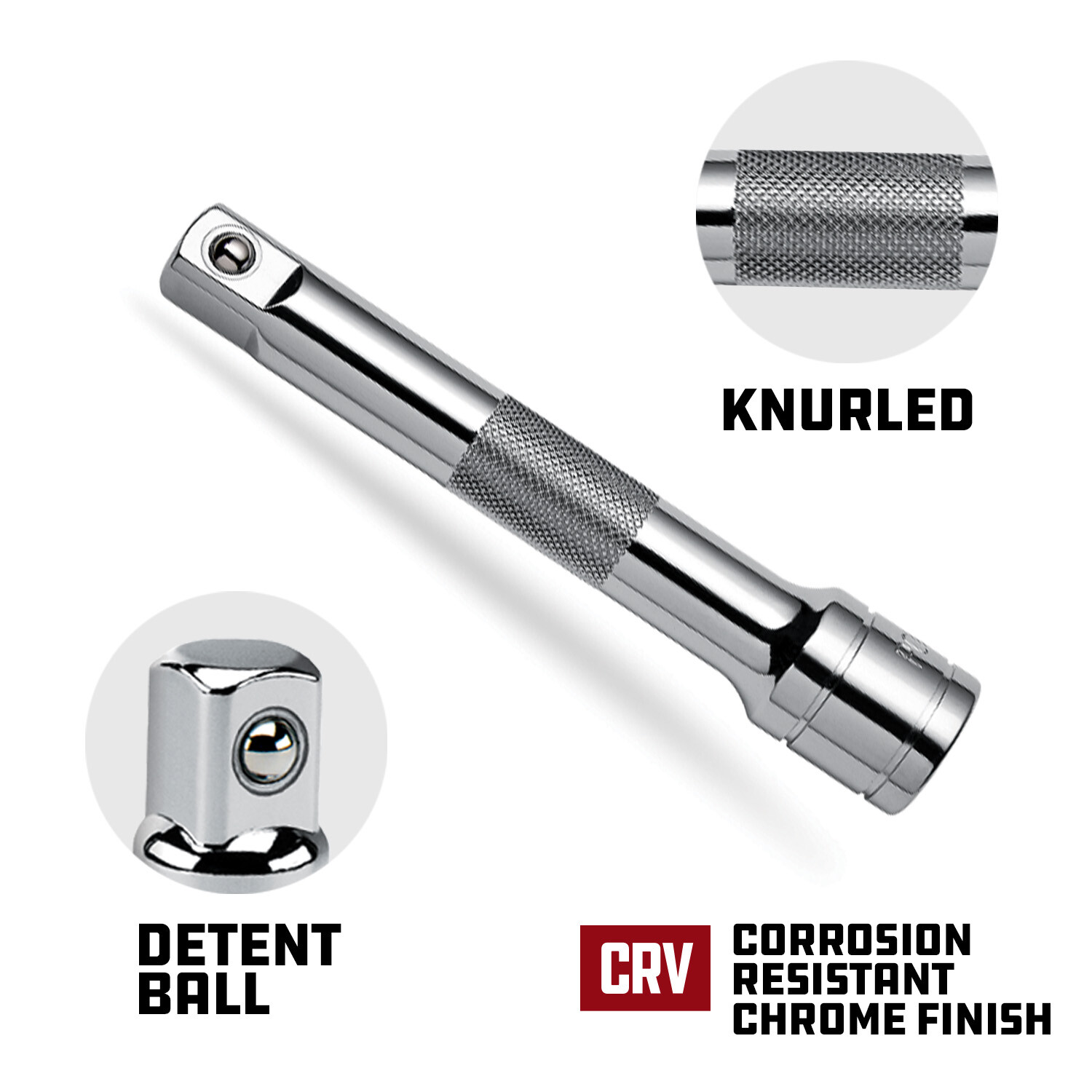Powerbuilt 3 Piece 1/2 Inch Drive Socket Extension Bar Set – 640846