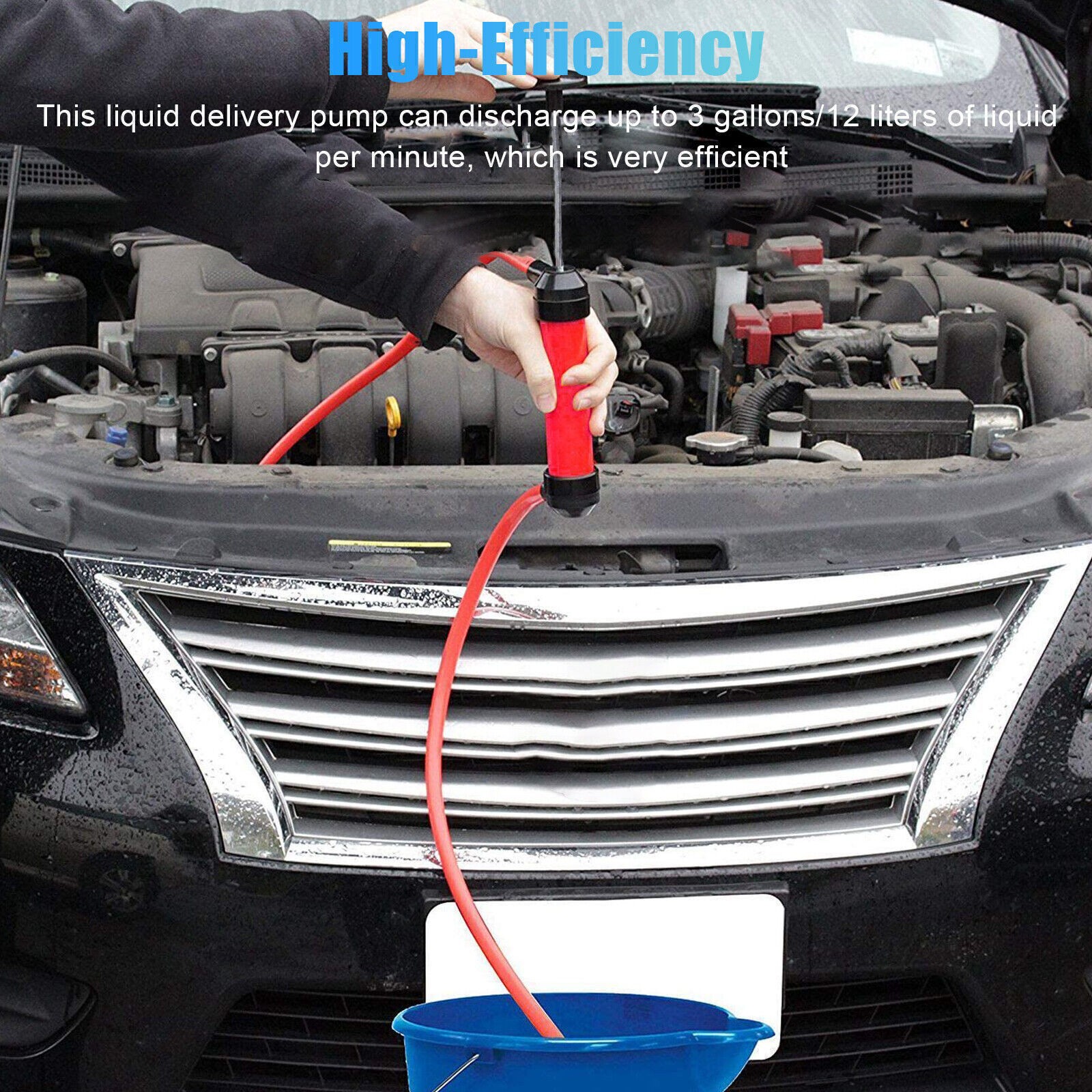 Fluid Extractor Pump Manual Suction Multi-Use Liquid Transfer Siphon Hand Pump
