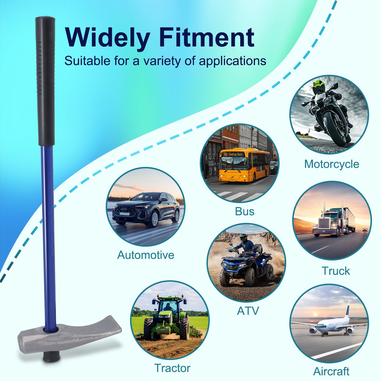 32 inch Length Tire Bead Breaker Wedge Tire Hammer 35429 for Tire Removal