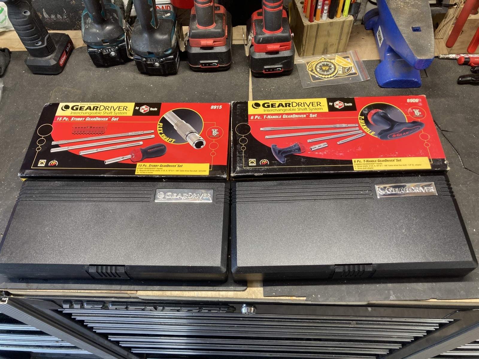 GearDriver Empty trays 6pc T-Handle Set #8906 15pc Stubby Set #8915 Gearwrench