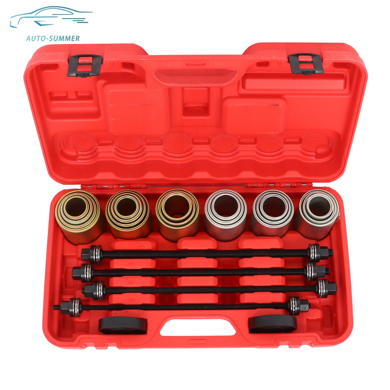 Universal Press & Pull Sleeve Kit Bush Bearing Removal Insertion Tool Set 26PCS