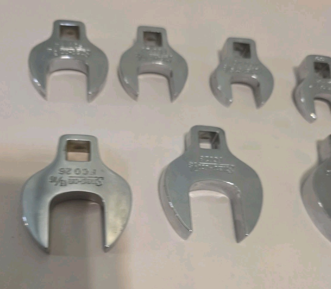 Snap On Tools 3/8″ Crowfoot Set SAE 3/8 – 1 IN) 211FCO Crowsfeet 11pc Crows Feet