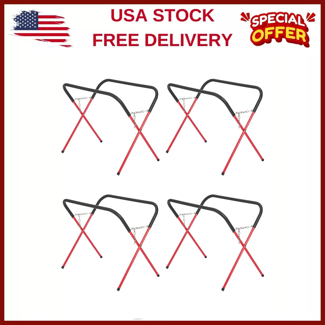 4PCS Portable Folding 500Lbs Workbench Automotive Fender Bumper Stand Work Table
