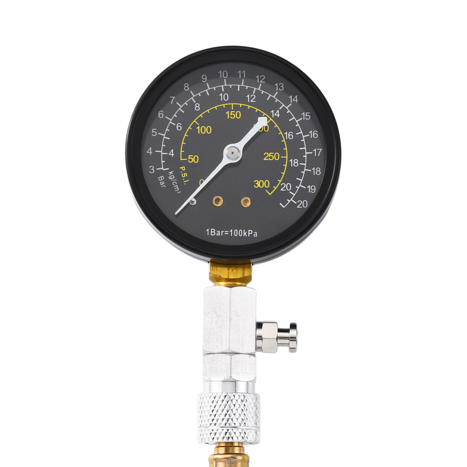300PSI Engine Cylinder Compression Gauge Tester Kit Gas Diagnostic Tester Set US