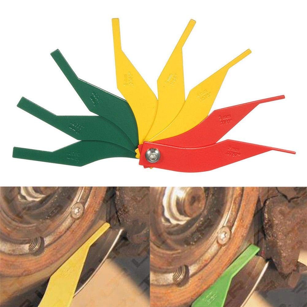 8in1 Car Automotive Brake Pad Measure Ruler Tool Feeler Lining Thickness Gauge