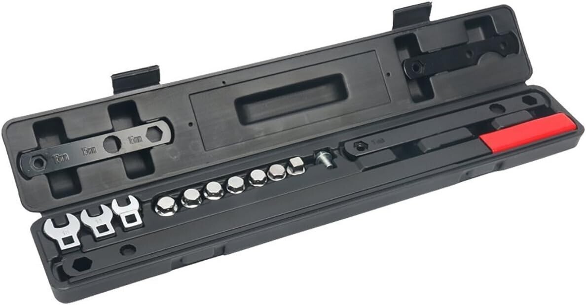 16PC Ratcheting Serpentine Belt Wrench Tool Removal/Installation Tool Set