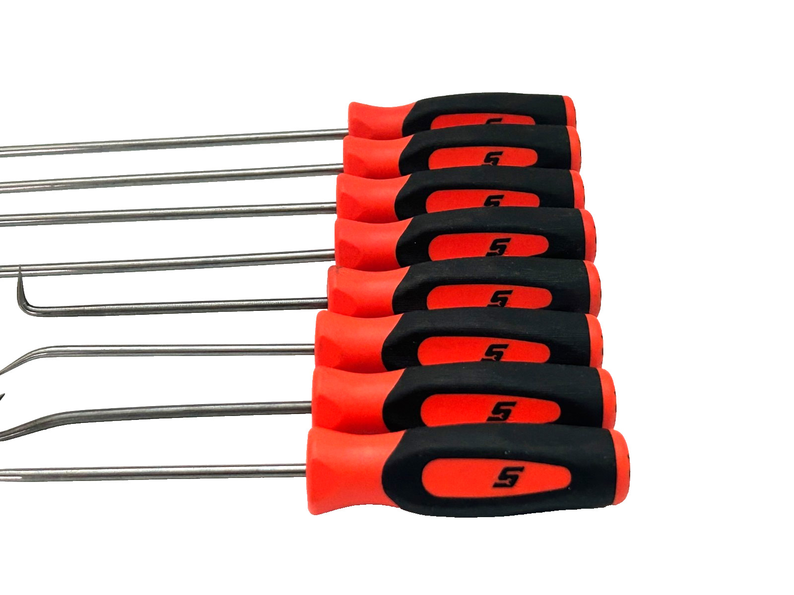 Snap-on Tools RED 8pc Mini Soft Grip Short & Long Pick Sets USA NEW No Trays*