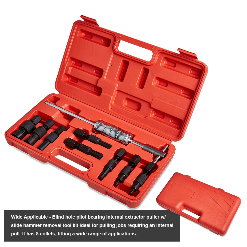 9pc/Set 8-32mm Blind Hole Inner Bearing Puller Remover Slide Hammer Internal Kit