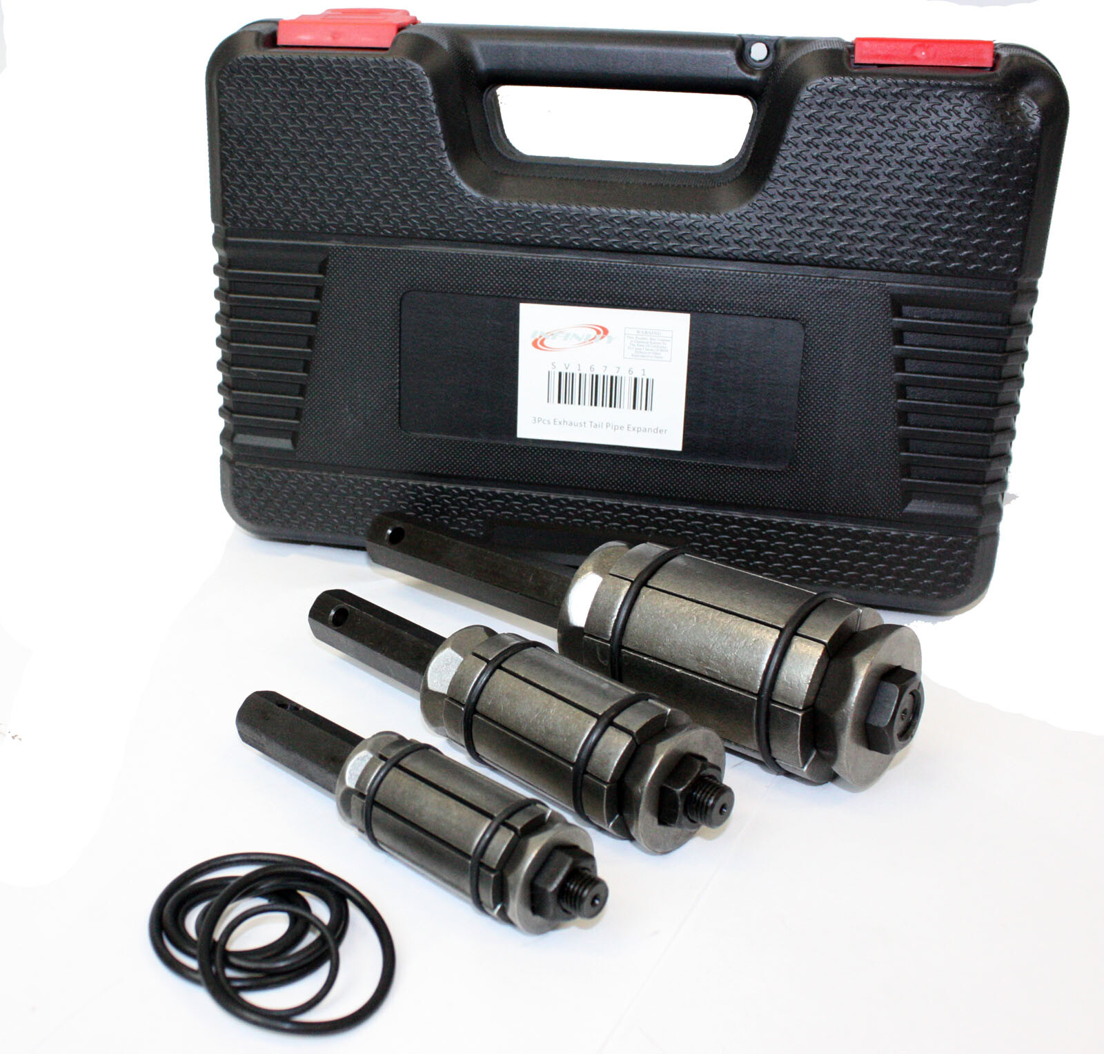 Tail Pipe Expander 3pc Set Exhaust Muffler Spreader Tool 1-1/18″ to 3-1/2″
