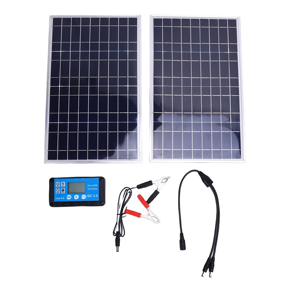 12V 200W Solar Panel Battery Charger for RV Car Boat with Overcharge Protection