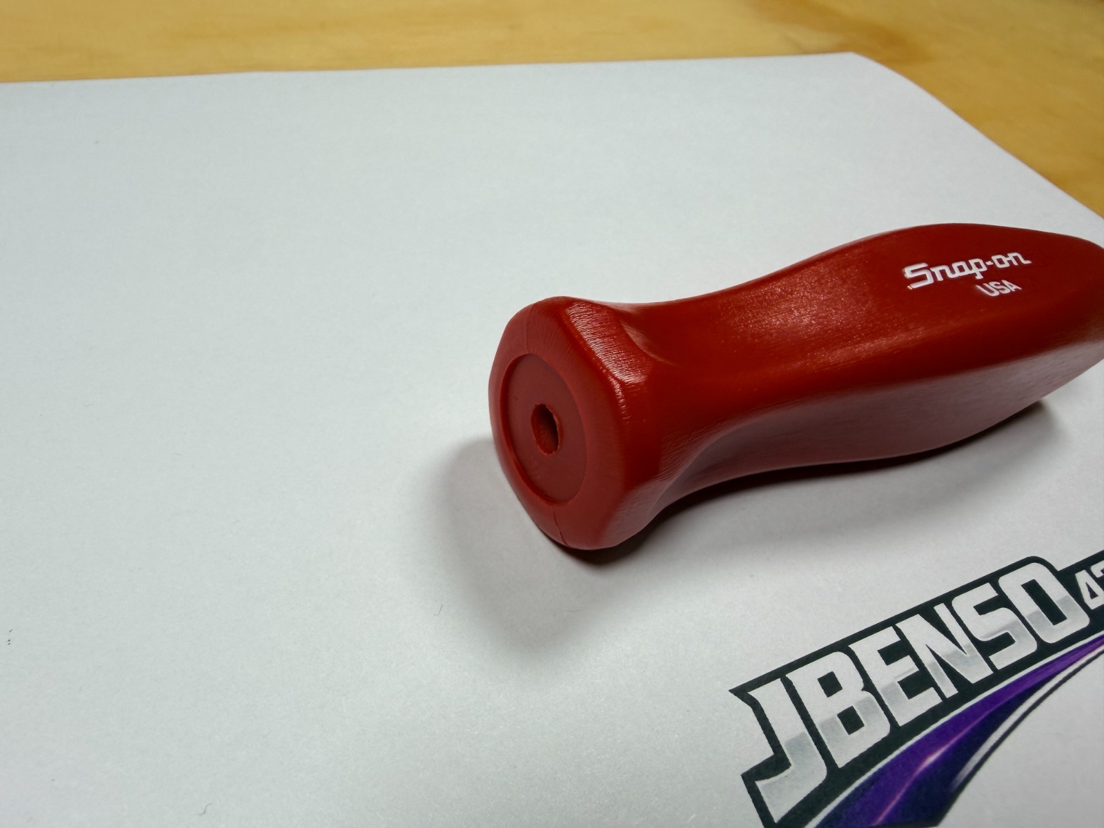 Snap-on Tools USA NEW RARE RED Medium Replacement Handle Hard Grip