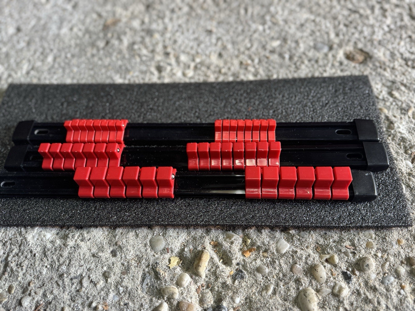 3 Piece Socket Organizer 1/4in 3/8in 1/2 In