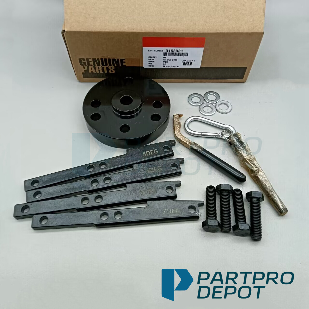 Genuine OEM 3163021 Cummins ISX QSX Timing Injector Cam Gear Puller Tool Kit US