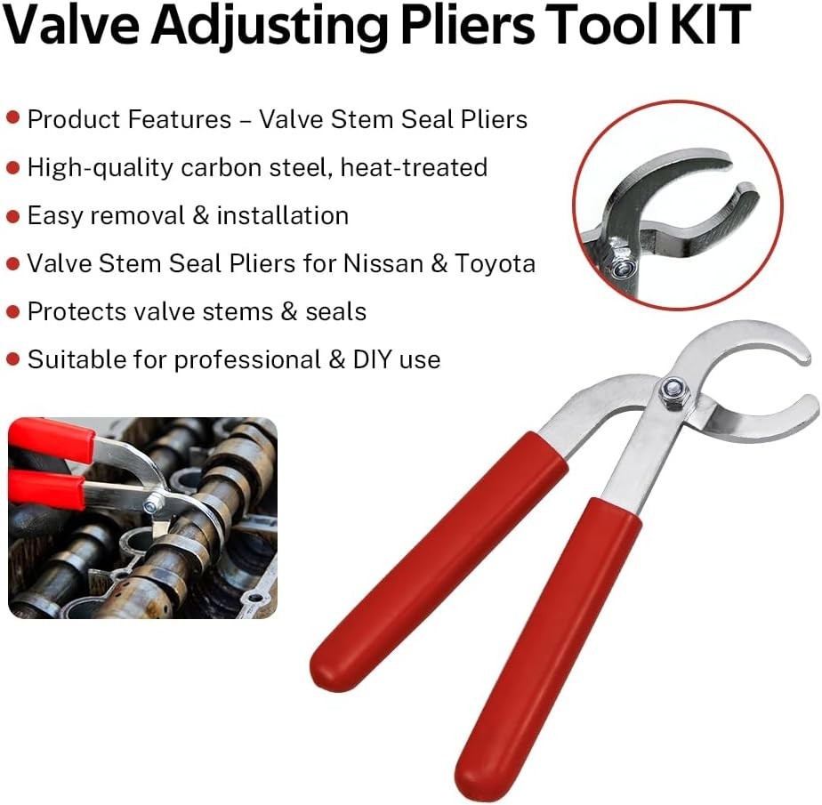 Car Valve Adjusting Pliers Tool Set,Engine Adjuster Kit for Toyota Replace Shims