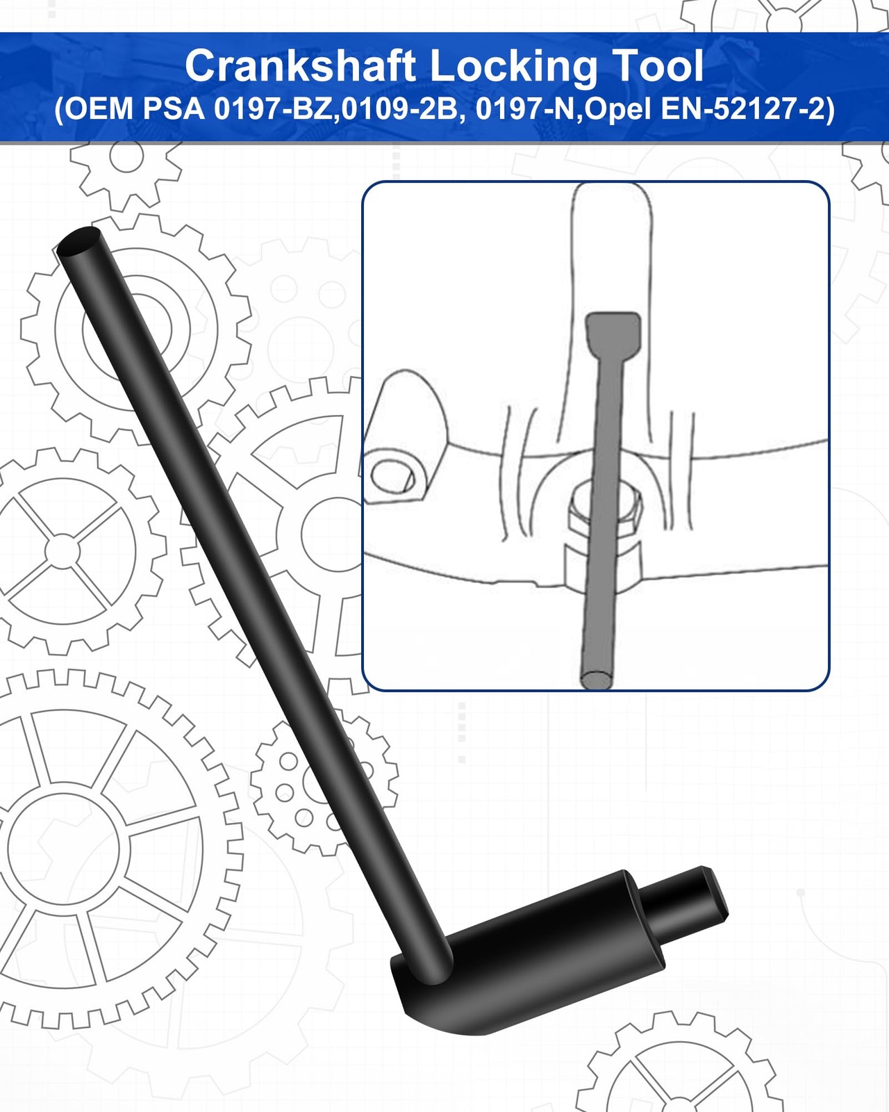 Timing Belt Tool Kit 4 Pieces for 1.2 GDI PureTech Engines – Compatible