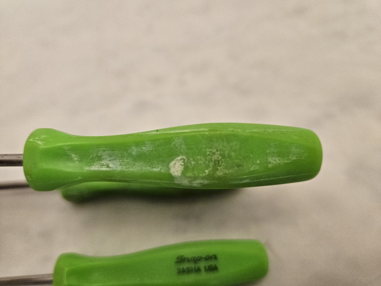 Snap-on 3Pc Mini Hook Pick Set Green Hard Handle USA 3ASHA 3ASH45A 3ASH90A TB