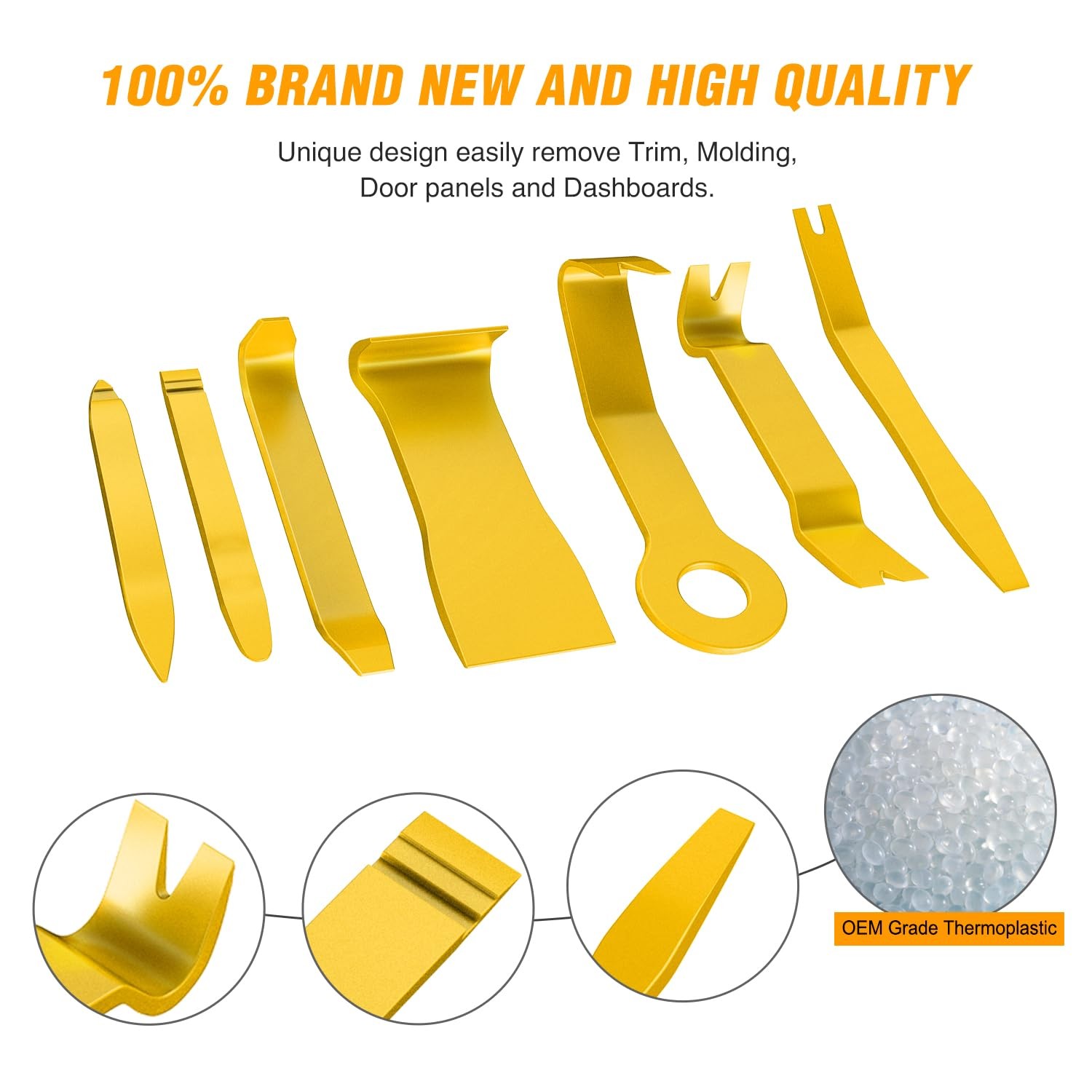 GOOACC 8PCS Auto Trim Scratch Removal Tool Car Audio Dash Panel Window Molding