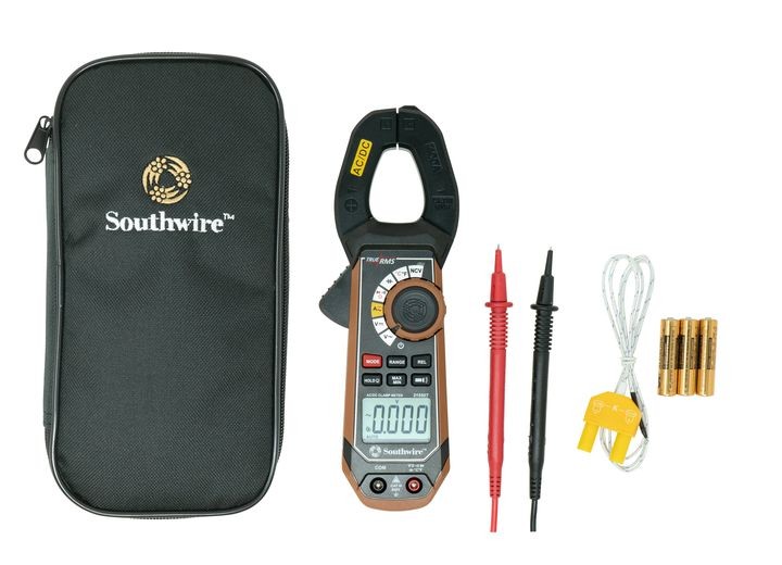 Southwire 21550T Clamp Meter, 400A AC/DC True RMS