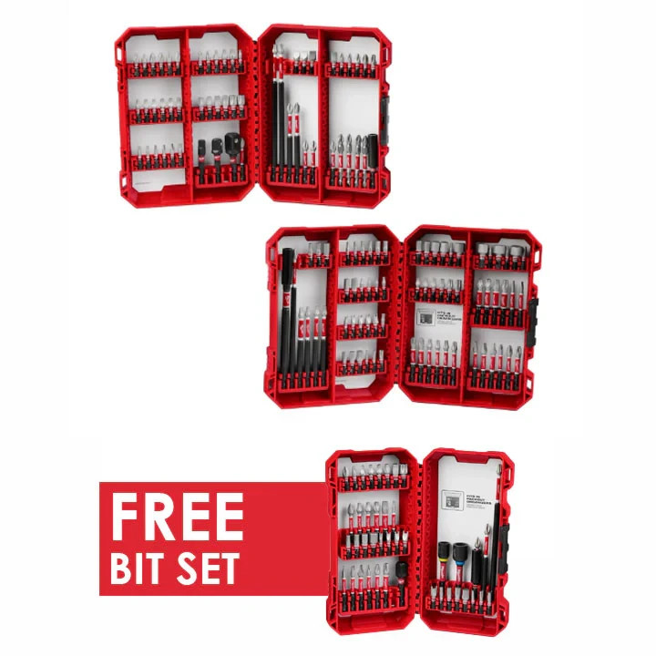 Milwaukee 48-32-4034 124PC SHOCKWAVE™ Impact Duty Auto Bit Set + FREE 43PC Set