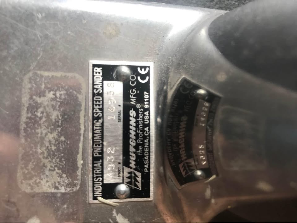 Hutchins Industrial Pneumatic Speed Sander 4932