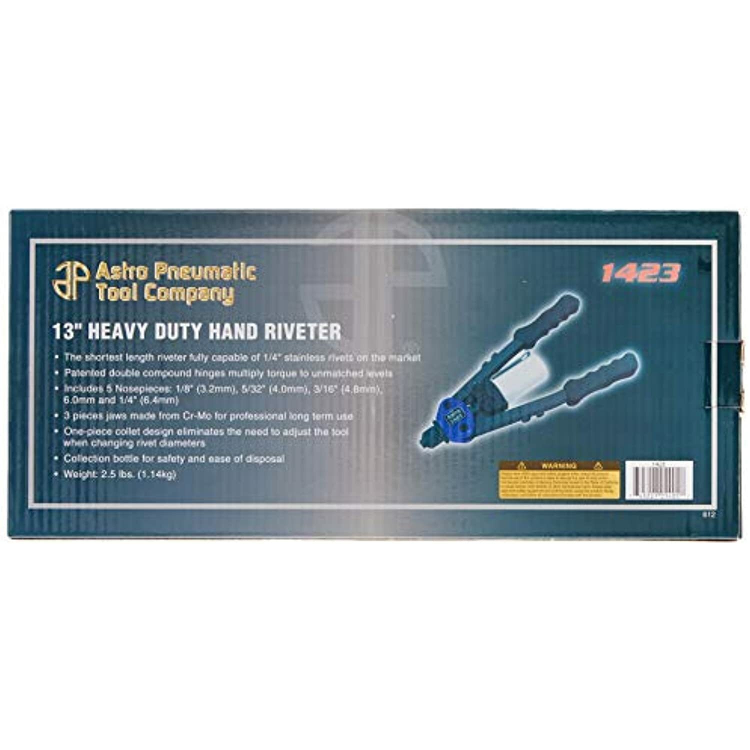 Astro Pneumatic Tool PR14 Air Riveter – 3/32″, 1/8″, 5/32″, 3/16″ and 1/4″