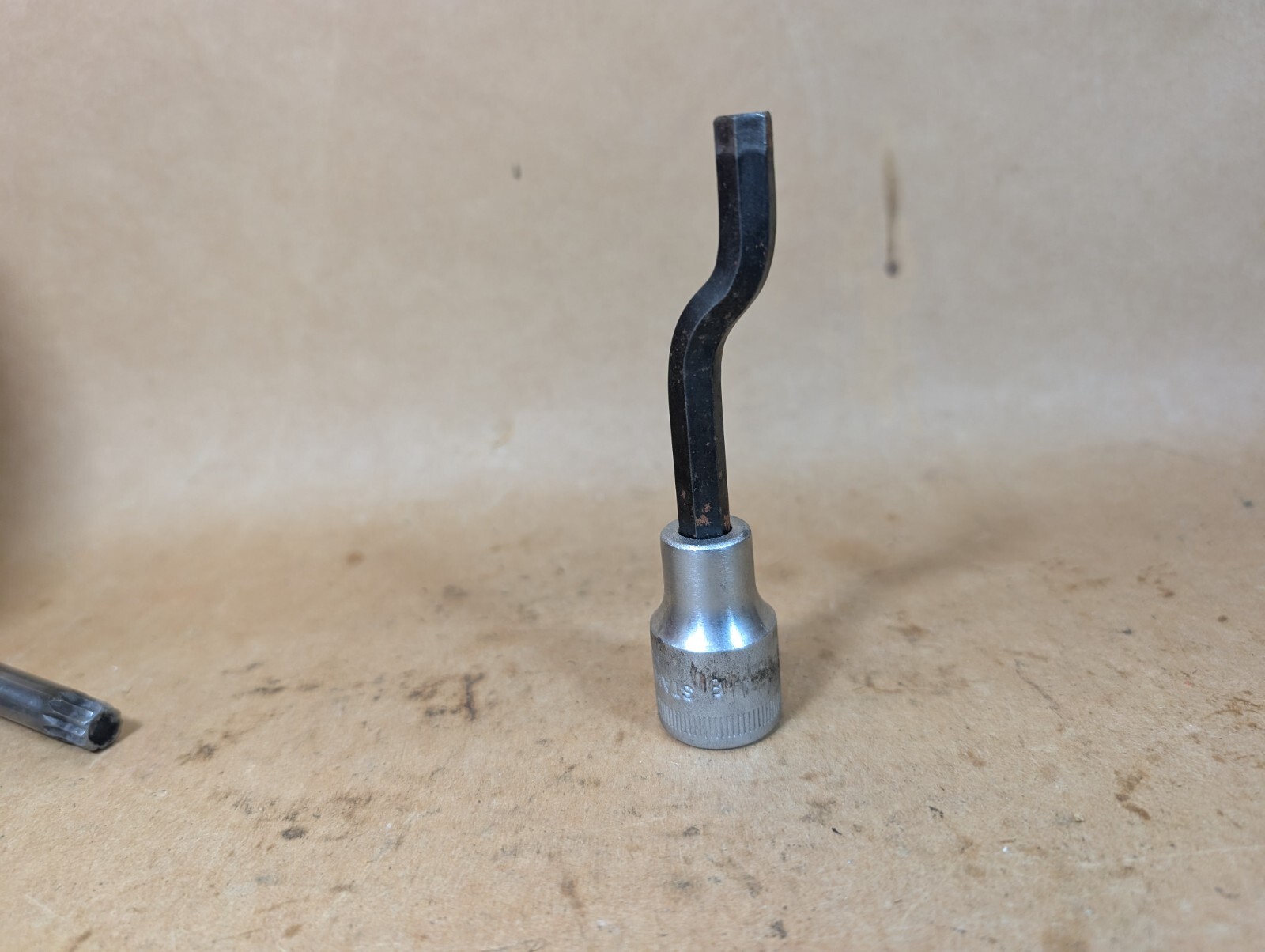 Vintage Mercedes Benz Stahlwille 8mm Cylinder Head 1/2 Socket Hex Bent Dogleg