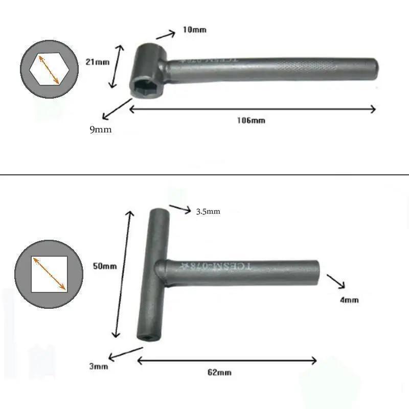 Valve Screw Adjusting Spanner Tools Motorcycle Feeler Gauge Engine Clearance