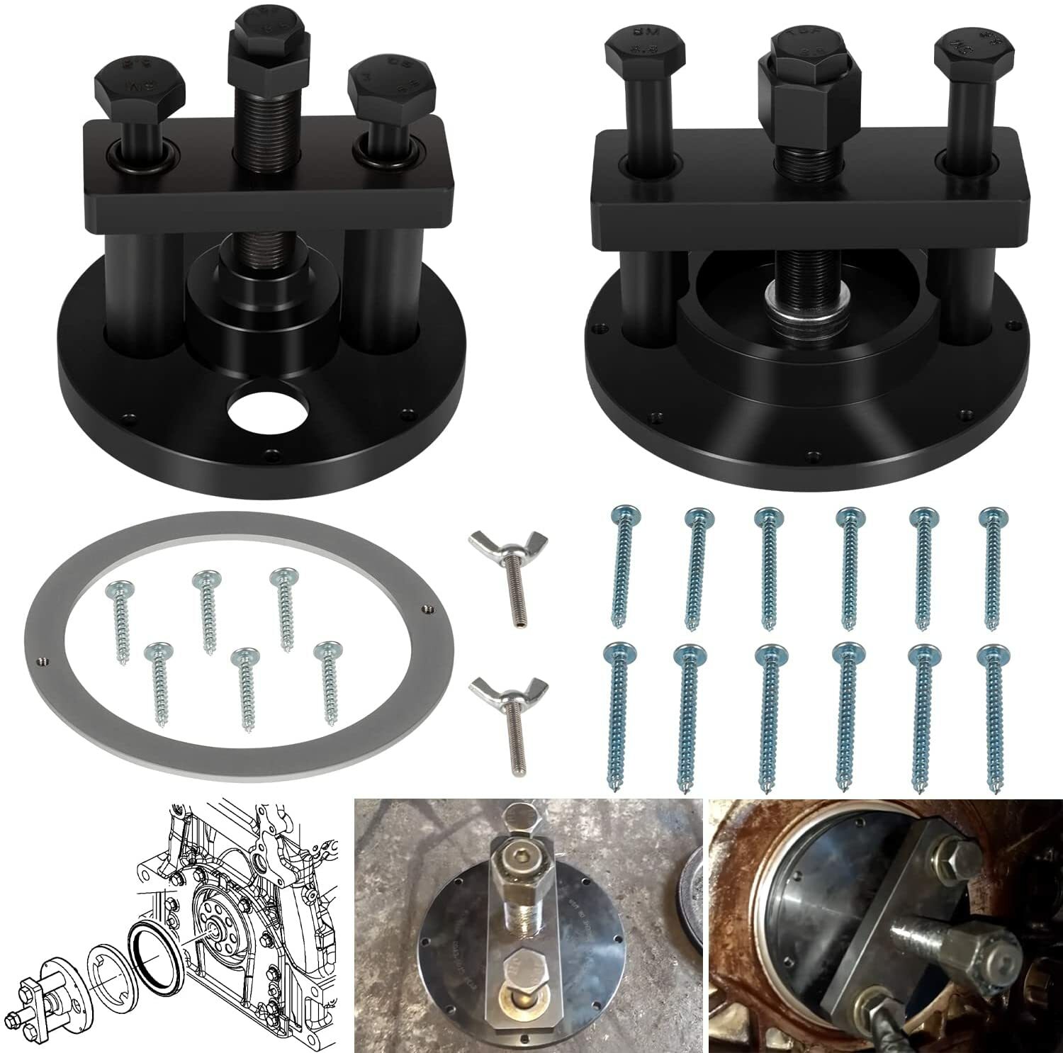 Front & Rear Crankshaft Seal Remover/Installer Tool for Detroit Diesel DD13/DD15