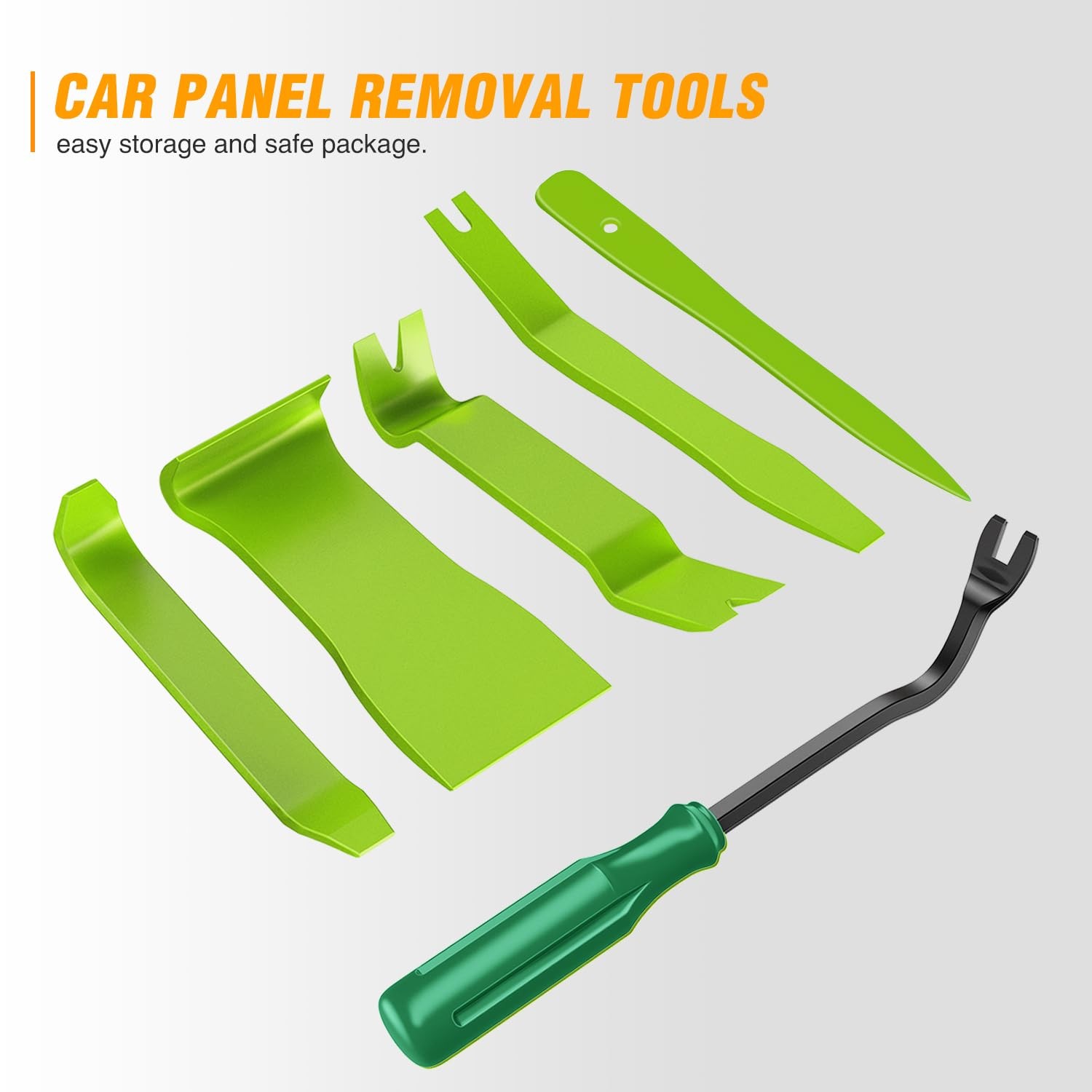 6PCS Auto Trim Removal Tool Kit Green