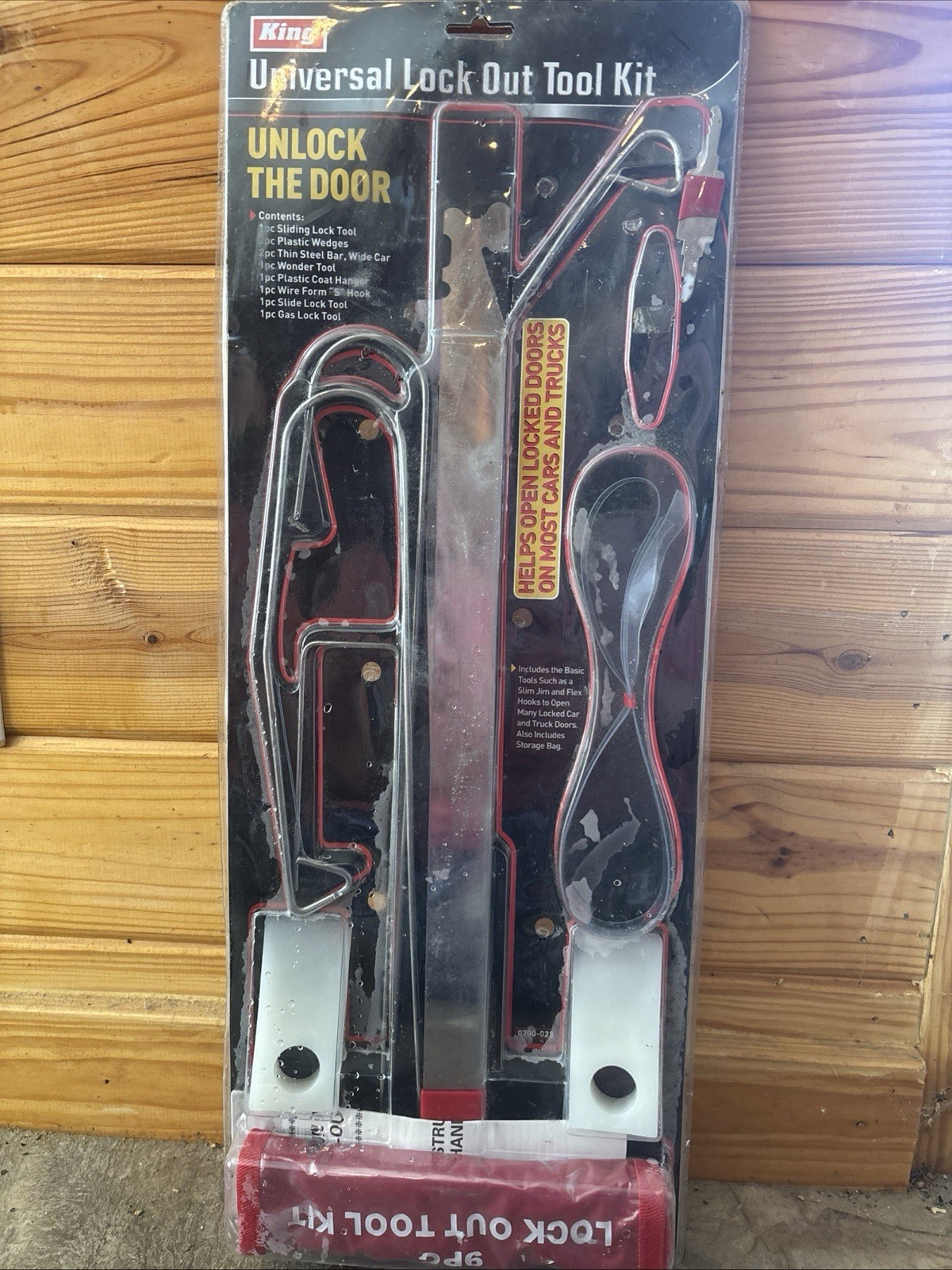 King Brand 9-pc Lock Out Tool Kit for Domestic and Foreign Vehicles New