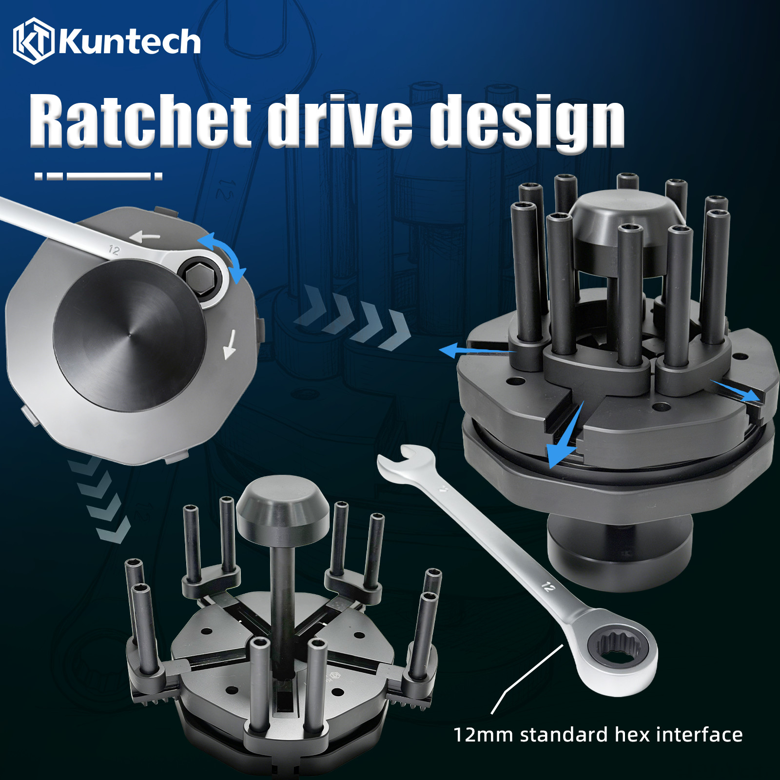 Universal Adjustable Piston Ring Installation Tool for 55-105mm Auto Repair Tool