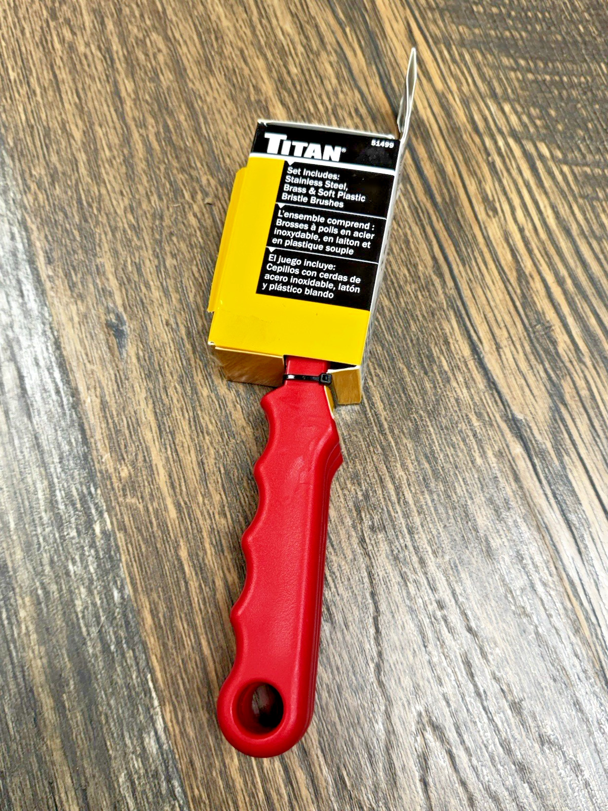 Titan 3pc Brake Caliper Brush Set: Stainless Steel, Brass & Soft Plastic #51499