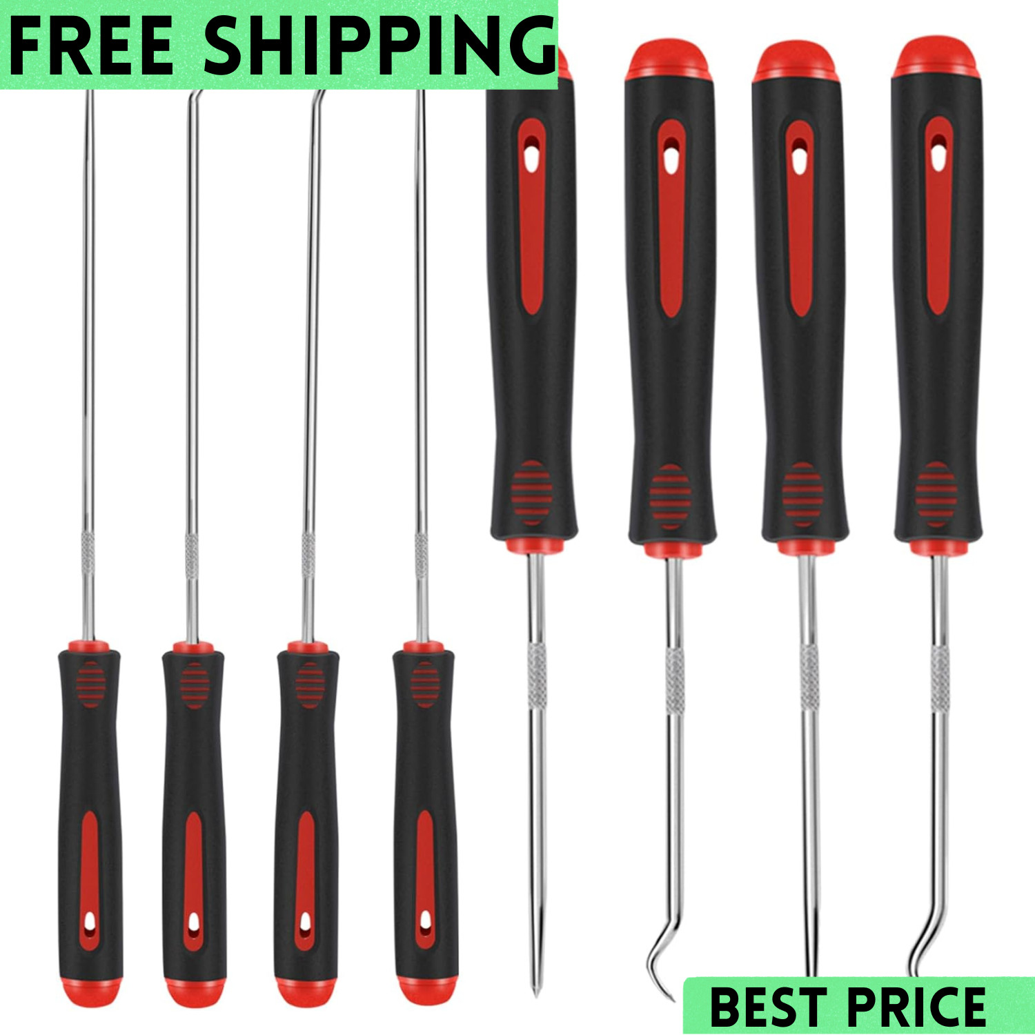 8 Pieces Pick Set, Pick Tool, Precision Automotive Hook Sleeve for Automotive Oi