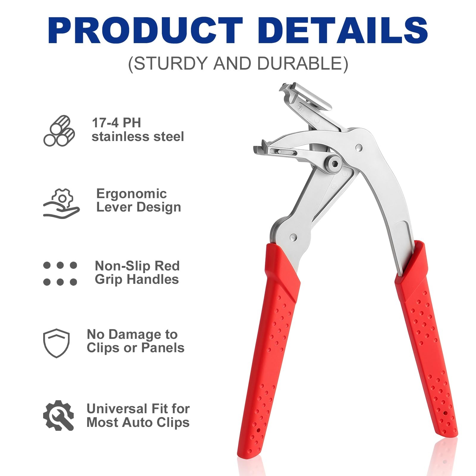 Trim Removal Tool, Car Clip Pliers, Professional Plastic Fastener Remover, Da…