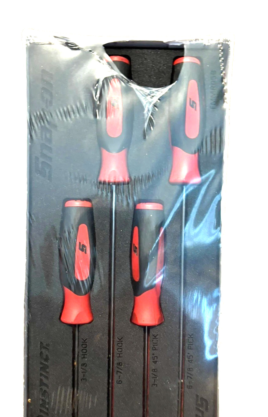New Snap-on™ SGASA204FSET1FR 4pc Red Mini Soft Grip Pick & Hook Foam Set SEALed