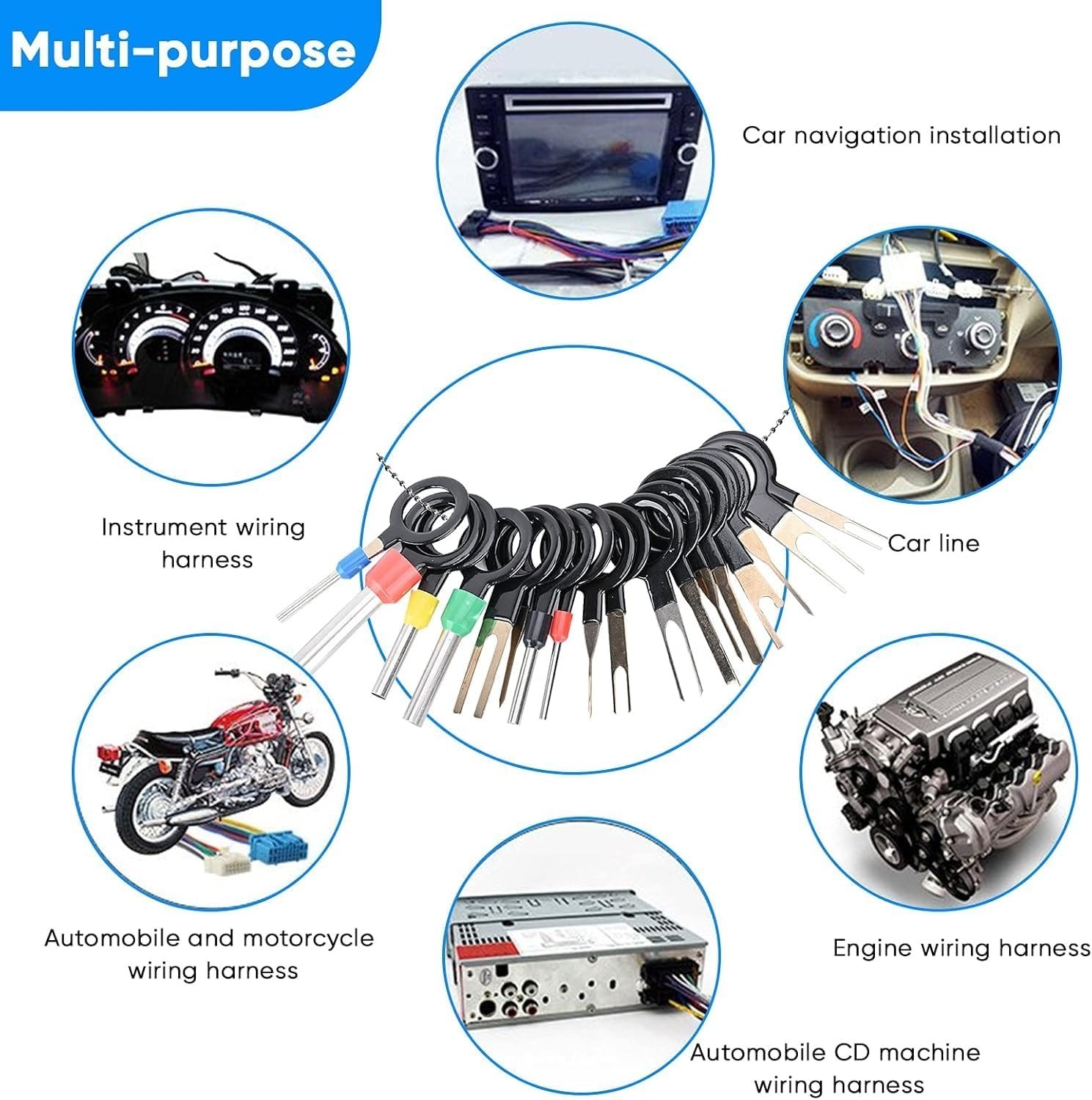 Complete 82 Pcs Terminal Removal Tool Kit – Stainless Steel with Carrying Case