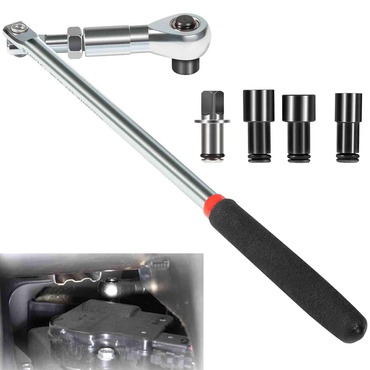 64180 Actuator Motor Wrench Set, 5.5mm 7mm 8mm Socket &1/4″ Square Drive Adapter