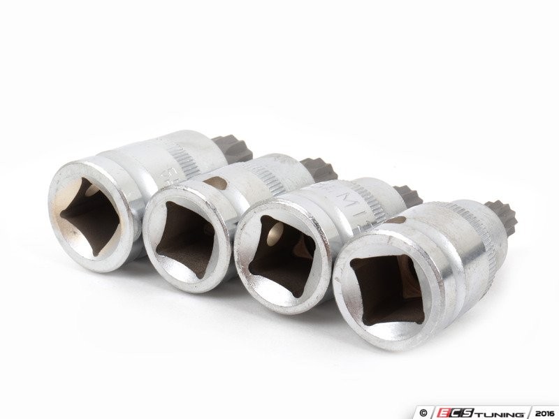 Schwaben Triple Square Socket Kit – 4 Pieces (M10, M12, M14, M16)