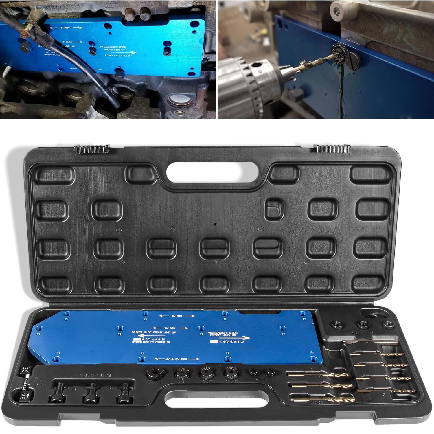 71600 Broken Exhaust Manifold Drill Template for Ford V10 2V 3V 4.6L 5.4L 6.8L