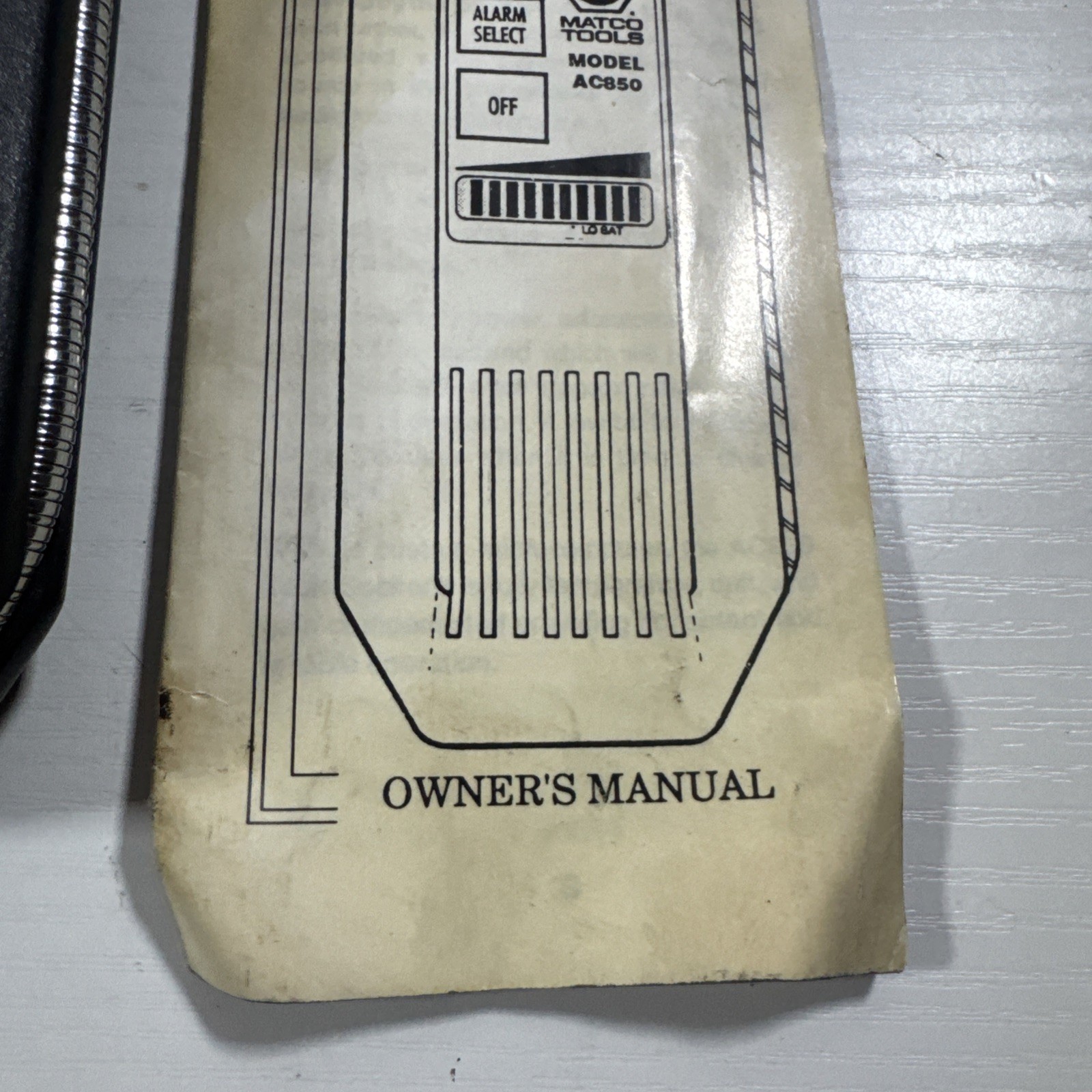 Matco Tools Leak-seeker Ac850 with Case Untested As Is
