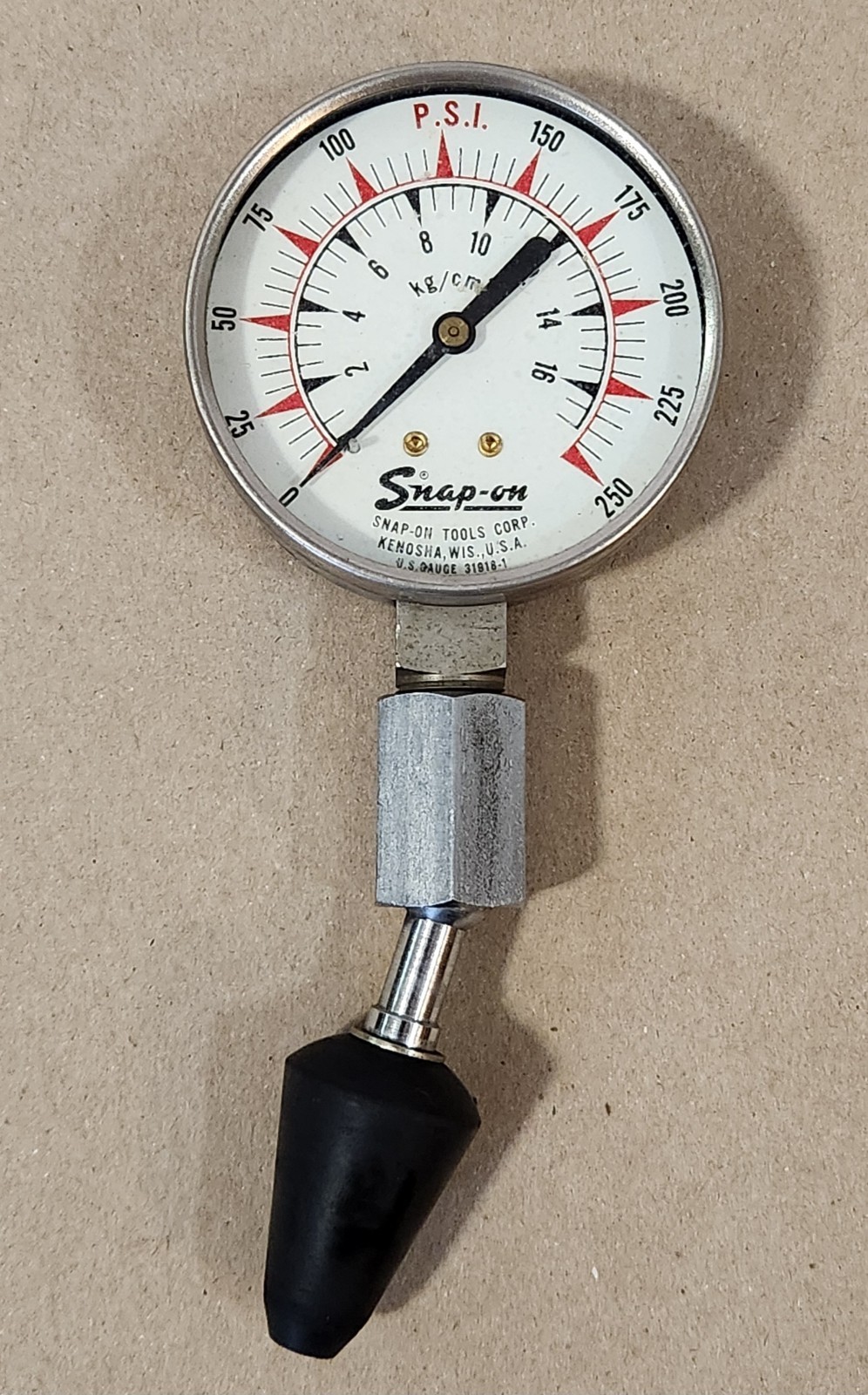 Vintage Snap On Compression Tester US Guage 31918-1 (Untested)