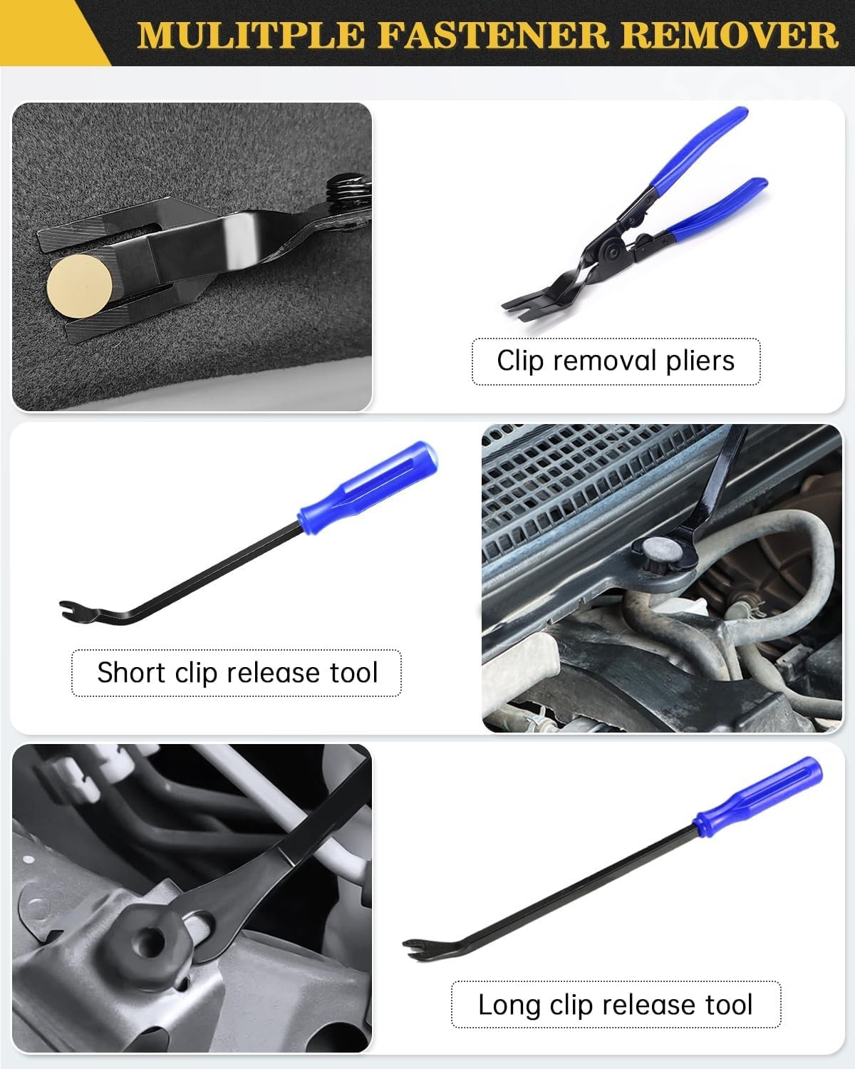 Complete 120 PCS Automotive Trim Removal Set for Easy Panel & Audio Installation
