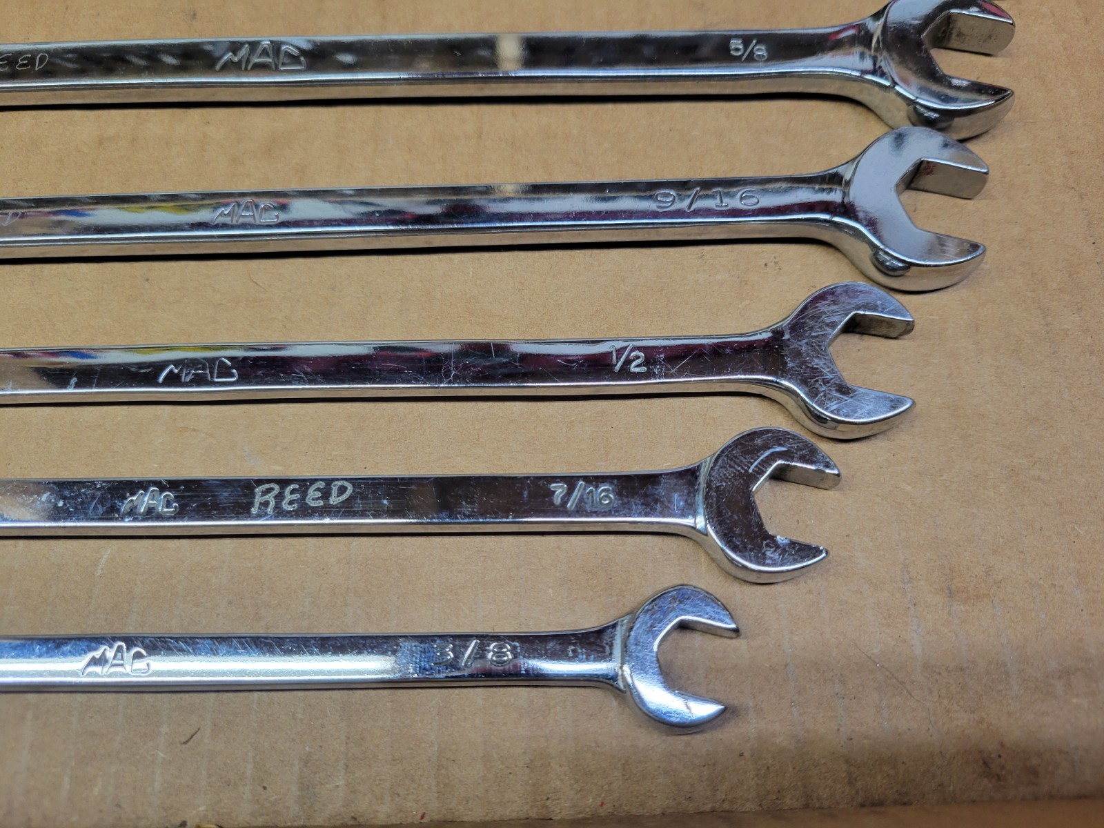 Mac Tools USA 7-Piece SAE Extra Long Combination Wrench Set 3/8 -3/4 CLXXL