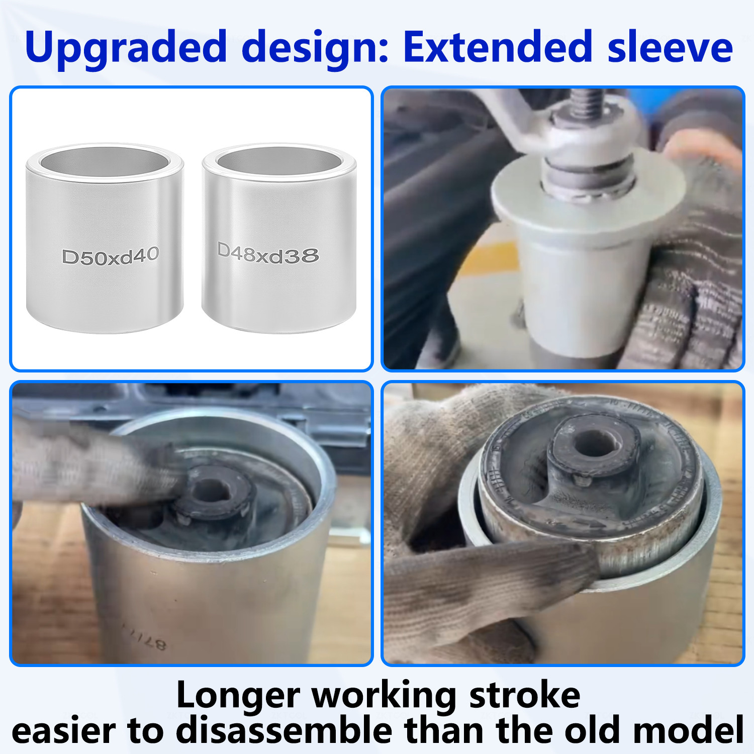 50PCS Universal Pull and Press Sleeve Kit Set for Most Engine Cars Vehicles