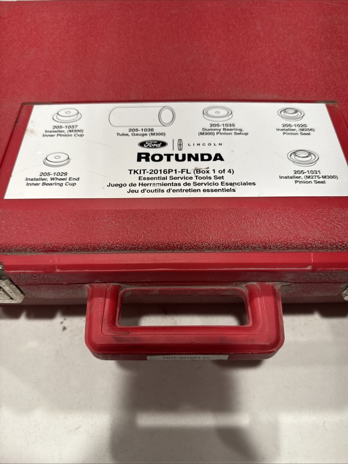 Ford Rotunda OTC TKIT-2016P1-FL Box 1 Dana Axle Tool Set M275 M256 M300 Complete