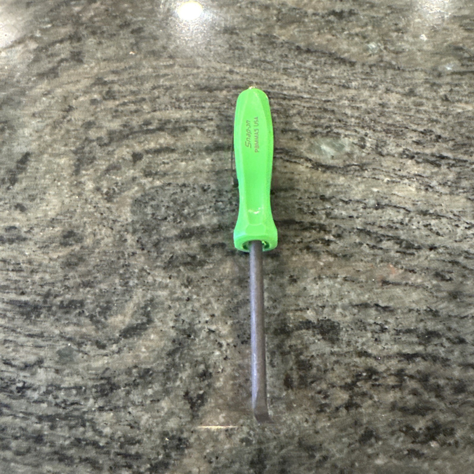 snap on pbmma5g 5” 90dg tip mini pocket prybar green with magnetic tip
