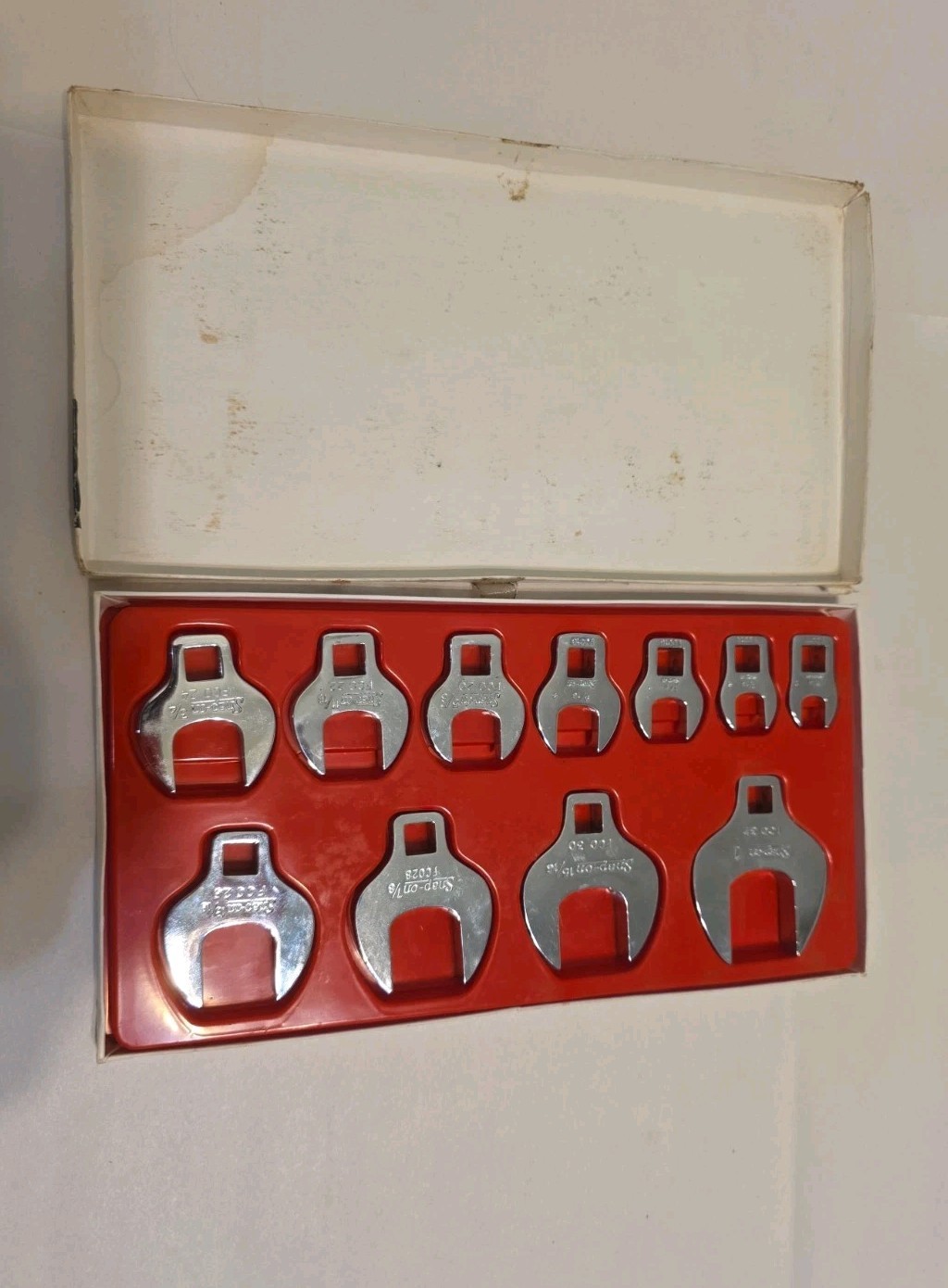 Snap On Tools 3/8″ Crowfoot Set SAE 3/8 – 1 IN) 211FCO Crowsfeet 11pc Crows Feet